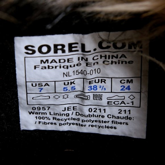 Sorel Joan Of Arctic Winter Tall Boots in Black Women Size 7 - Picture 13 of 14